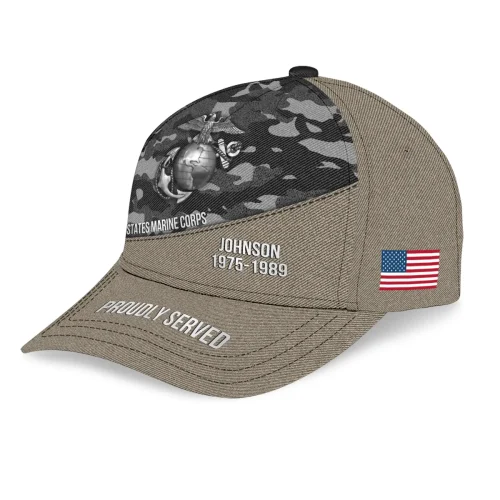 New Release! Personalized Gift U.S. Marine Corps All over Print Cap BLVTR280524A01MC