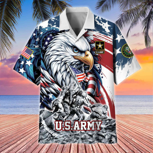 Premium US Veterans Hawaii Shirt, Gifts For Dad, For Husband Veteran