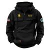 New Release! Personalized Gift Vietnam Veteran U.S. Marine Corps Tactical Quarter Zip Hoodie BLVTR230524A03MC