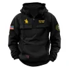 New Release! Personalized Gift U.S. Coast Guard Tactical Quarter Zip Hoodie BLVTR240524A02CG