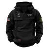 New Release! Personalized Gift U.S. Coast Guard Tactical Quarter Zip Hoodie BLVTR240524A03CG