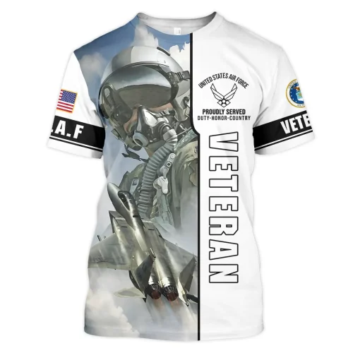 New Release Father Day U.S. Air Force Veterans Premium T-Shirt All Over Prints Gift Loves BLVTR240424A02AFTS