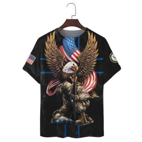 New Release Father Day U.S. Navy Veterans Premium T-Shirt All Over Prints Gift Loves BLVTR260424A03NVTS