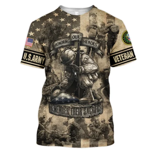 New Release U.S. Army Veterans Premium T-Shirt All Over Prints Gift Loves HBLVTR030424A04AM