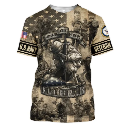 New Release U.S. Navy Veterans Premium T-Shirt All Over Prints Gift Loves HBLVTR030424A04NV