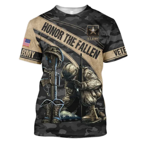 New Release U.S. Army Veterans Premium T-Shirt All Over Prints Gift Loves HBLVTR040424A03AM