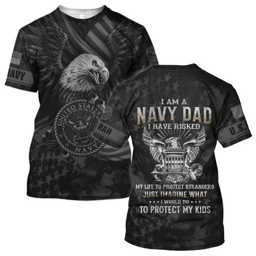 New Release Father Day U.S. Navy Veterans Premium T-Shirt All Over Prints Gift Loves BLVTR250424A01NVTS