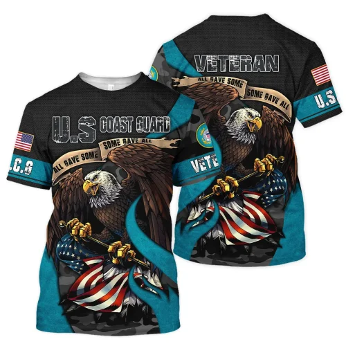 New Release U.S. Coast Guard Veterans Premium T-Shirt All Over Prints Gift Loves HBLVTR030424A01CG