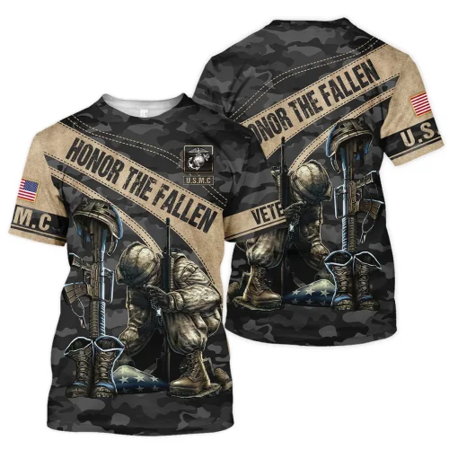 New Release U.S. Marine Corps Veterans Premium T-Shirt All Over Prints Gift Loves HBLVTR040424A03MC