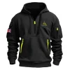 New Release Royal Air Force Fashion Hoodie Half Zipper BLUK090524A01RAF1