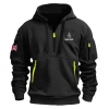 New Release Royal Air Force Fashion Hoodie Half Zipper BLUK090524A01RAF2