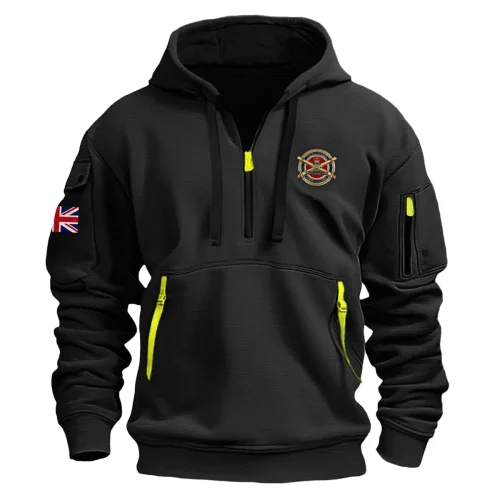 New Release Royal Artillery Fashion Hoodie Half Zipper BLUK090524A01RA3