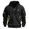 New Release Royal Marines Fashion Hoodie Half Zipper BLUK090524A01RM2