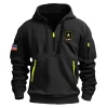 New Release U.S. Army Fashion Hoodie Half Zipper BLVTR270424A02AM4