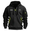 New Release Personalized Name Motorcycle Fashion Hoodie Half Zipper HBLMTC100424A01AM