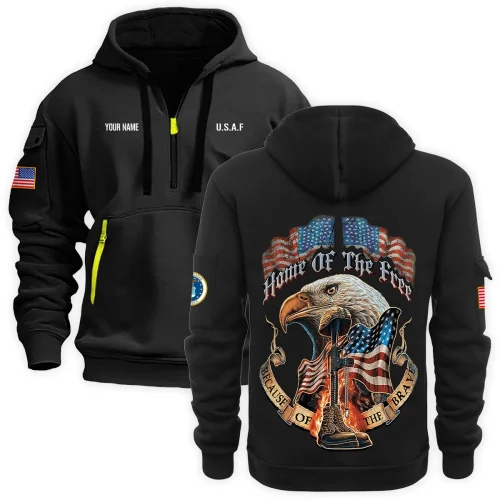 New Release! Personalized Gift U.S. Marine Corps Fashion Hoodie Half Zipper BLVTR140624A03MC