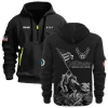 New Release Personalized Name U.S. Army Veteran Hoodie Half Zipper HBLVTR090424A02AM