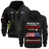 New Release Personalized Name U.S. Air Force Veteran Hoodie Half Zipper HBLVTR090424A02AF