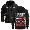 New Release Personalized Name U.S. Marine Corps Veteran Hoodie Half Zipper HBLVTR090424A05MC