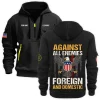 New Release Personalized Name U.S. Marine Corps Veteran Hoodie Half Zipper HBLVTR100424A01MC