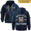 Personalized Gift Proudly Served Established U.S. Army Fashion Hoodie Half Zipper BLVTR060824A1AM