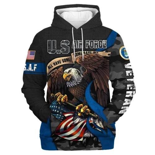 New Release U.S. Air Force Veterans Premium Hoodie Shirt  All Over Prints Gift Loves HBLVTR030424A01AF