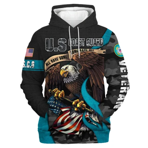 New Release U.S. Coast Guard Veterans Premium Hoodie Shirt  All Over Prints Gift Loves HBLVTR030424A01CG