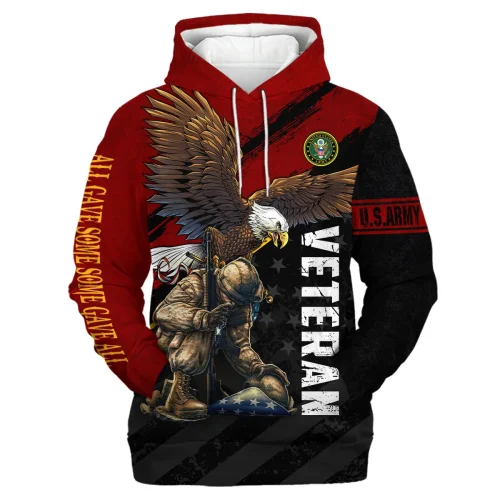 New Release U.S. Army Veterans Premium Hoodie Shirt  All Over Prints Gift Loves HBLVTR030424A02AM