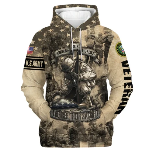 New Release U.S. Army Veterans Premium Hoodie Shirt  All Over Prints Gift Loves HBLVTR030424A04AM