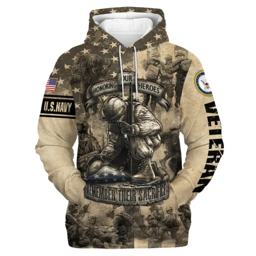 New Release U.S. Navy Veterans Premium Hoodie Shirt  All Over Prints Gift Loves HBLVTR030424A04NV