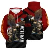 New Release U.S. Army Veterans Premium Hoodie Shirt  All Over Prints Gift Loves HBLVTR030424A04AM