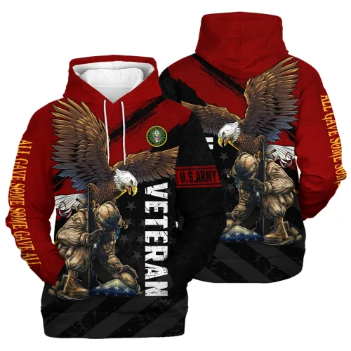 New Release U.S. Army Veterans Premium Hoodie Shirt  All Over Prints Gift Loves HBLVTR030424A02AM