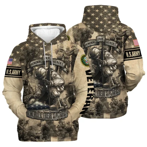 New Release U.S. Army Veterans Premium Hoodie Shirt  All Over Prints Gift Loves HBLVTR030424A04AM