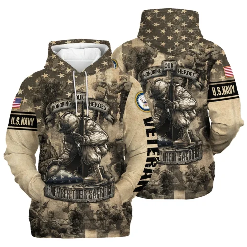 New Release U.S. Navy Veterans Premium Hoodie Shirt  All Over Prints Gift Loves HBLVTR030424A04NV