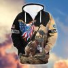 Premium Proudly Served US MARINES Zip Hoodie, Gifts For US Veterans, Gifts For Veterans Day