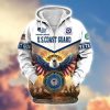 Premium Proudly Served US AIR FORCE Zip Hoodie, Gifts For US Veterans, Gifts For Veterans Day