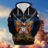 Premium Proudly Served US SEABEE Zip Hoodie, Gifts For US Veterans, Gifts For Veterans Day