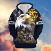 Premium Proudly Served US SEABEE Zip Hoodie, Gifts For US Veterans, Gifts For Veterans Day