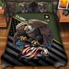 Premium US Navy Veterans Quilt Bedding Set, Gifts For US Veterans, Gifts For Veterans Day