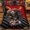 Premium US Air Force Veterans Quilt Bedding Set, Gifts For US Veterans, Gifts For Veterans Day