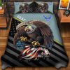 Premium US Navy Veterans Quilt Bedding Set, Gifts For US Veterans, Gifts For Veterans Day