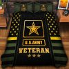 Premium US Vietnam Veterans Quilt Bedding Set, Gifts For US Veterans, Gifts For Veterans Day