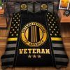 Premium US Army Veterans Quilt Bedding Set, Gifts For US Veterans, Gifts For Veterans Day