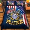 Premium US Navy Veterans Quilt Bedding Set, Gifts For US Veterans, Gifts For Veterans Day