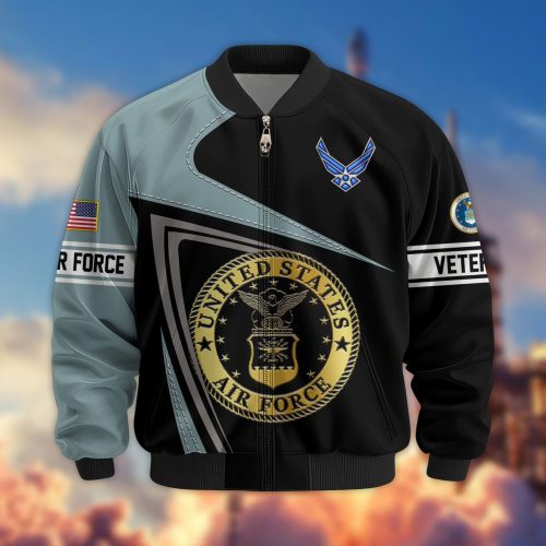 Premium Honoring All Who Served US Air Force Veterans Bomber Jacket, Gifts For US Veterans