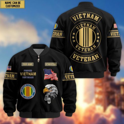 Premium Honoring All Who Served Vietnam Veterans Bomber Jacket, Gifts For US Veterans