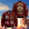 Premium Honoring All Who Served US Coast Guard Veterans Bomber Jacket, Gifts For US Veterans