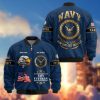 Premium Honoring All Who Served US Marines Veterans Bomber Jacket, Gifts For US Veterans