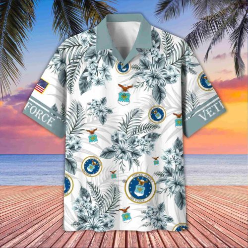 Premium US Air Force Veterans Hawaiian Shirt, Gifts For US Veterans, Gifts On Memorial Day, Father's Day, Armed Forces Day, Veterans Day.