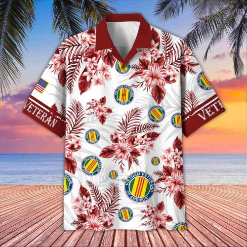 Premium US Vietnam Veterans Hawaiian Shirt, Gifts For US Veterans, Gifts On Memorial Day, Father's Day, Armed Forces Day, Veterans Day.